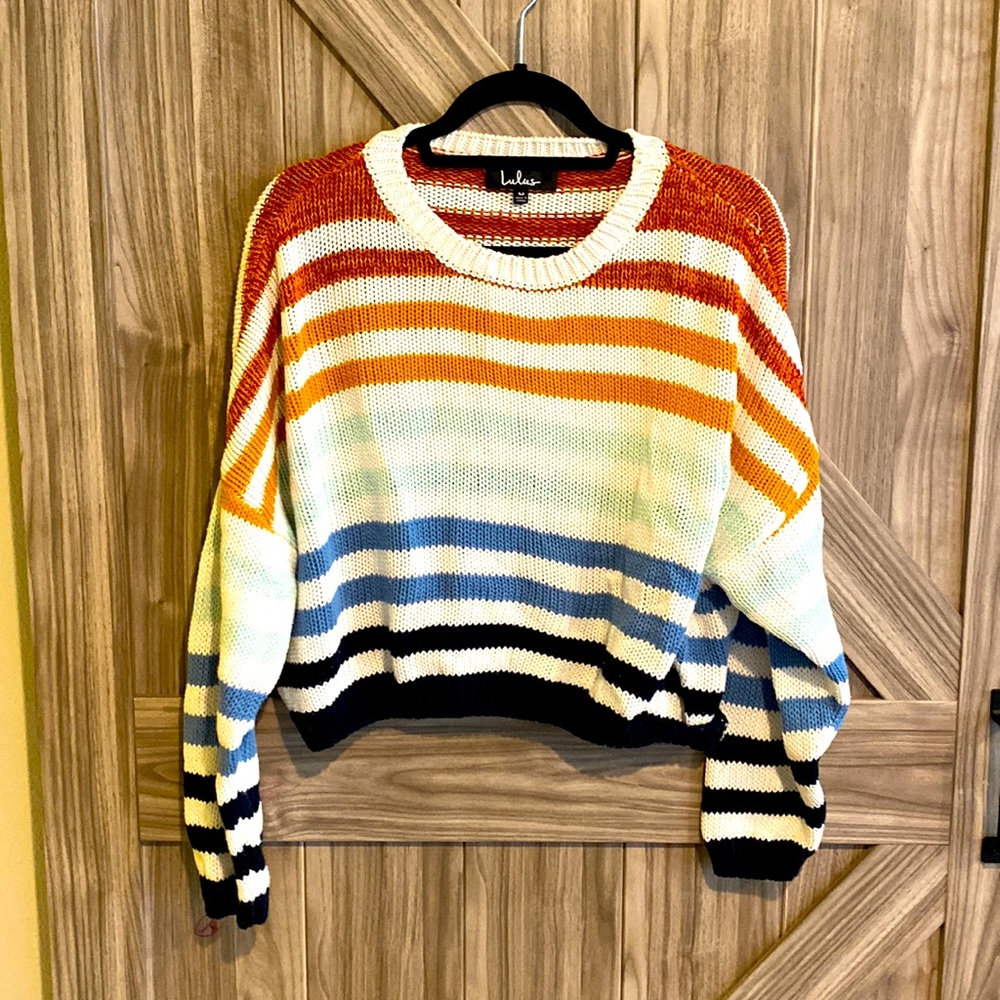 Lulu’s Crop Sweater Striped
